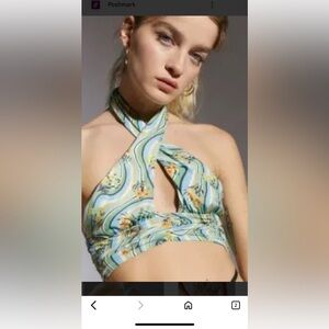 Colorful Halter Bikini Top